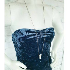 Guess Strapless Velour Dress